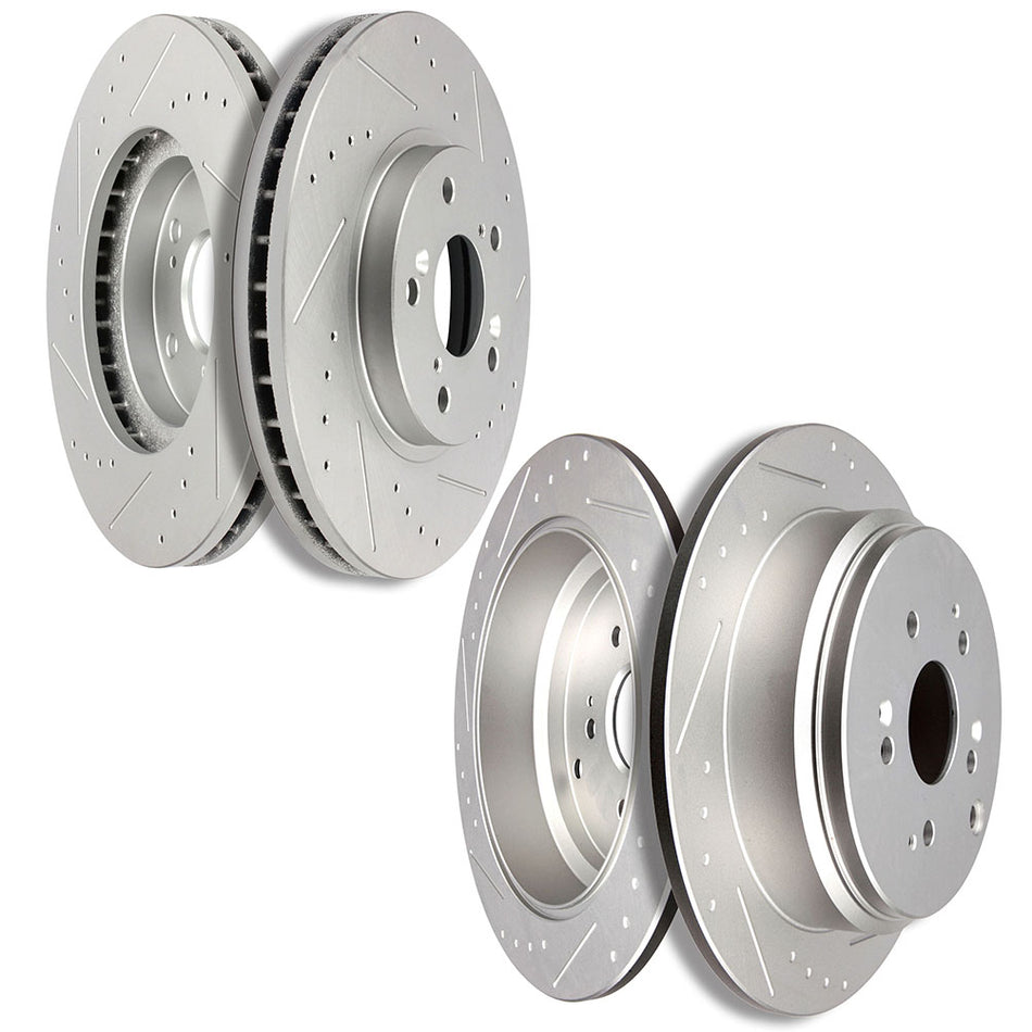 2002-2004 Honda Odyssey Brake Rotors Front And Rear 5Lugs 4Pcs