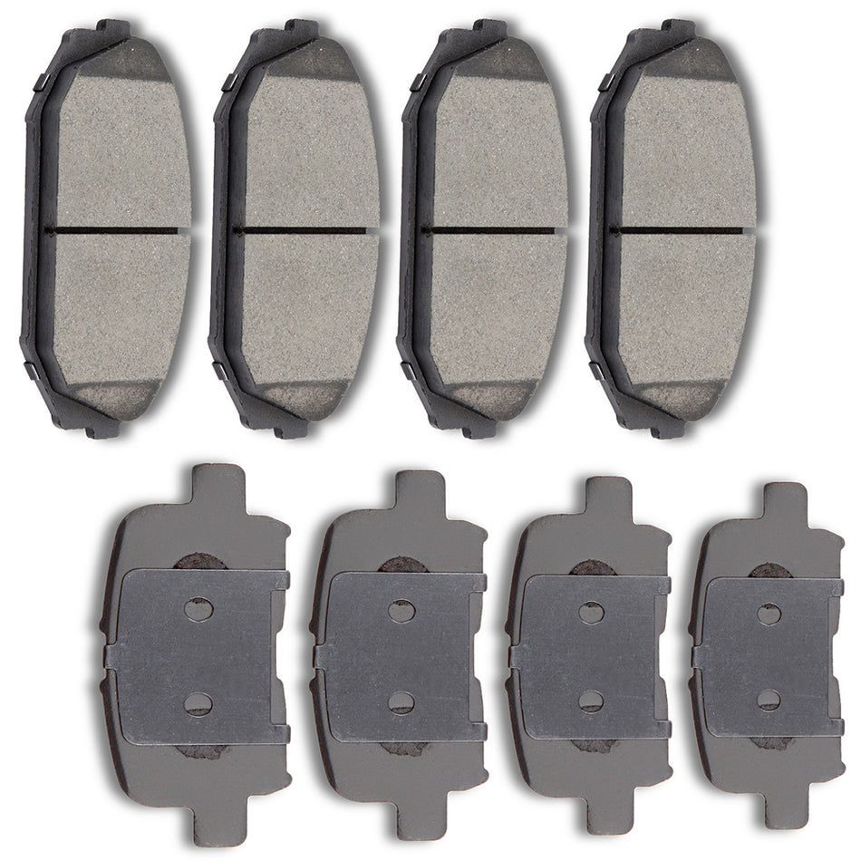 Ceramic Brake Pads 01-02 Acura MDX 02-04 Honda Odyssey Front Rear