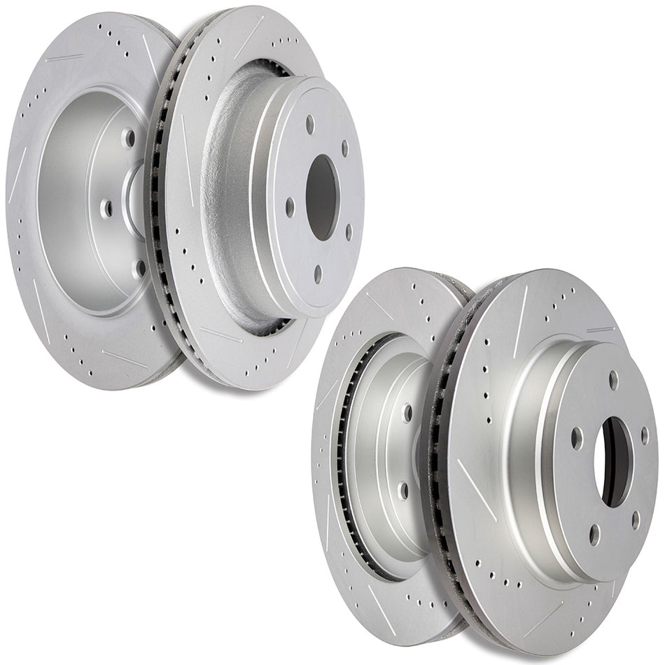 Brake Rotors For 04-09 Dodge Durango 02-10 Dodge Ram 1500 Front And Rear