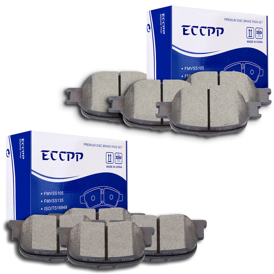 2010 Scion tC Ceramic Brake Pads Front Rear