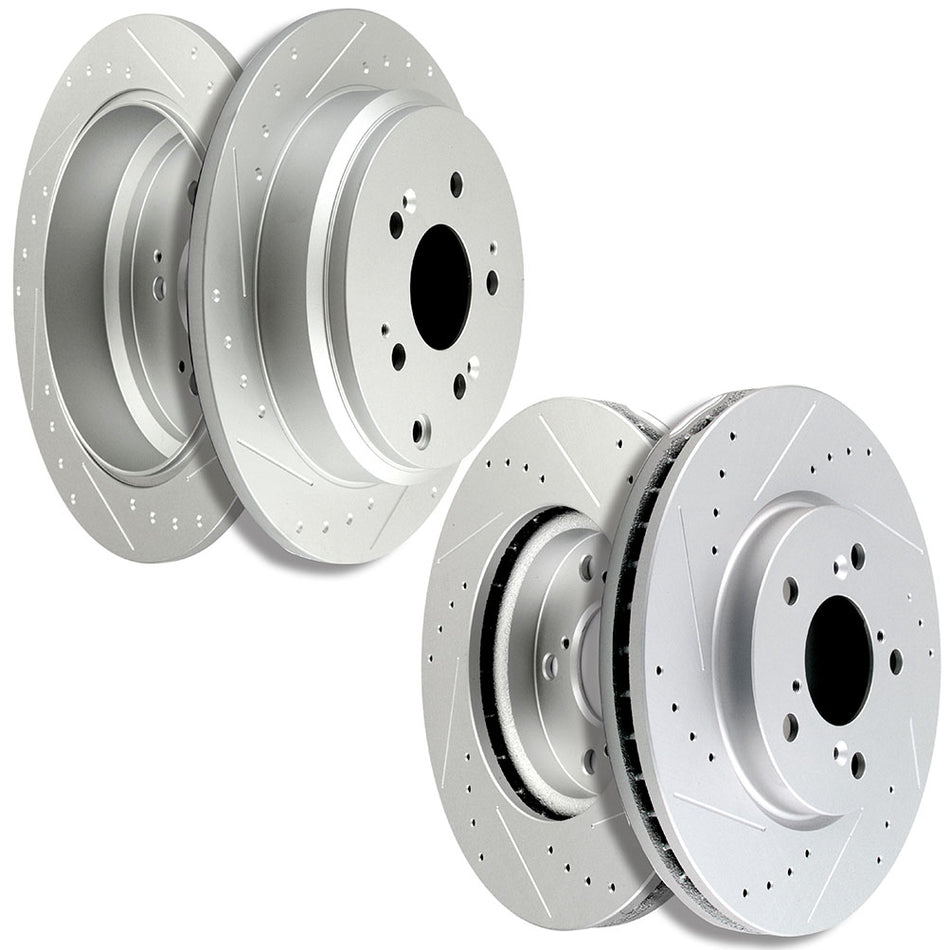 2005-2010 Honda Odyssey Brake Rotors Front And Rear 5Lugs 4Pcs