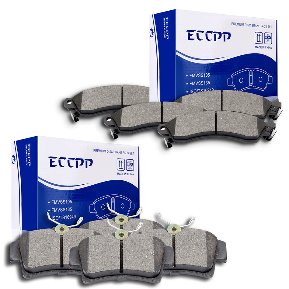 1994-1998 Ford Mustang Ceramic Brake Pads Front Rear