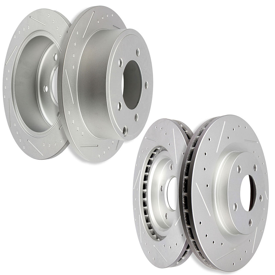Brake Rotors For 11-16 Mitsubishi Outlander 11-14 Chrysler 200 Front Rear