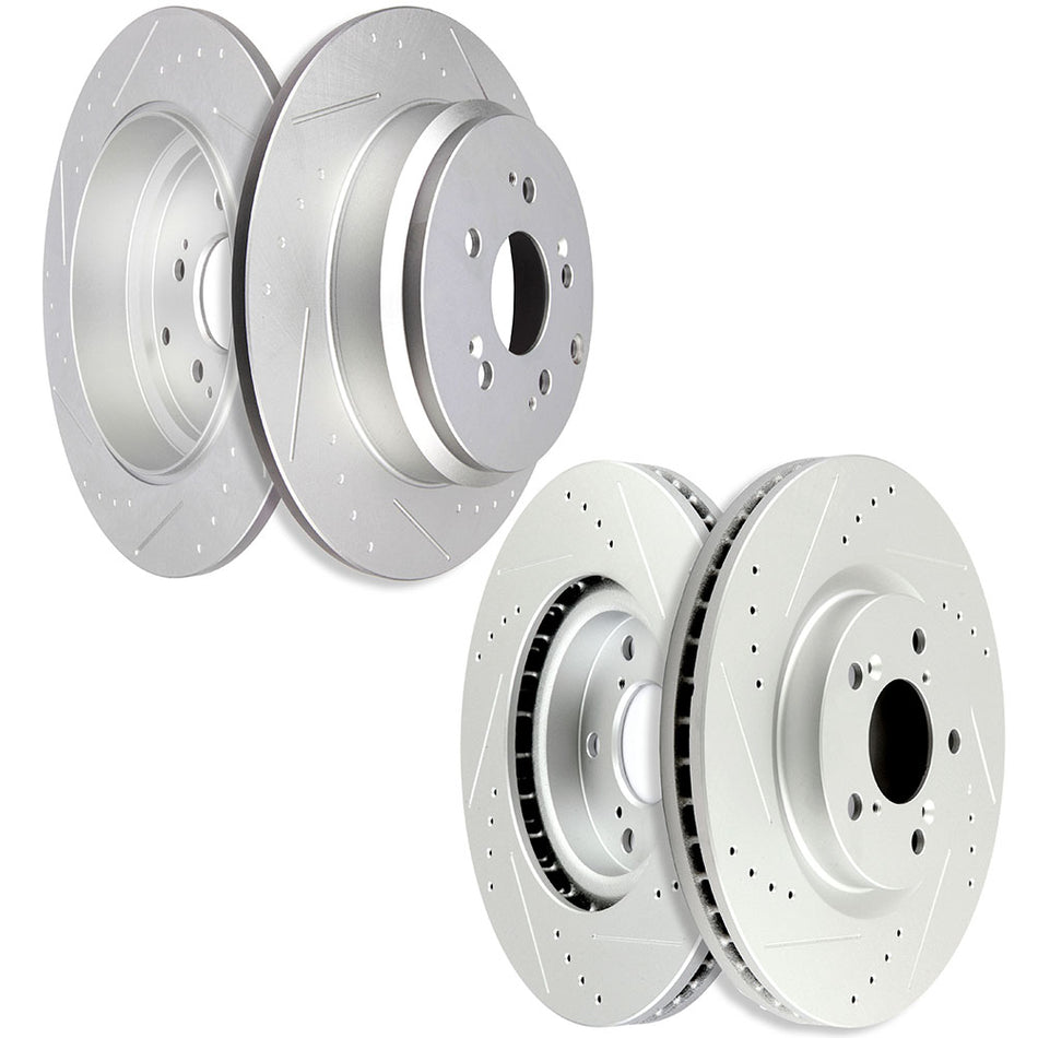 2011-2014 Honda Odyssey Brake Rotors Discs Front & Rear
