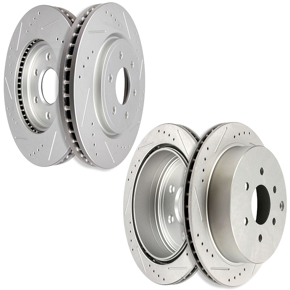 Brake Rotors For 05-19 Nissan Frontier 05-15 Nissan Xterra Front Rear