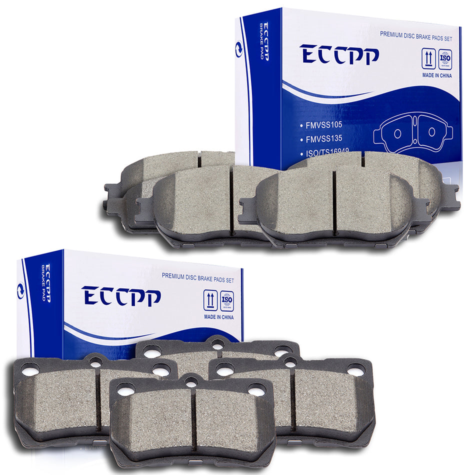 Ceramic Brake Pads Lexus 09-13 IS250 06 GS300 Front Rear
