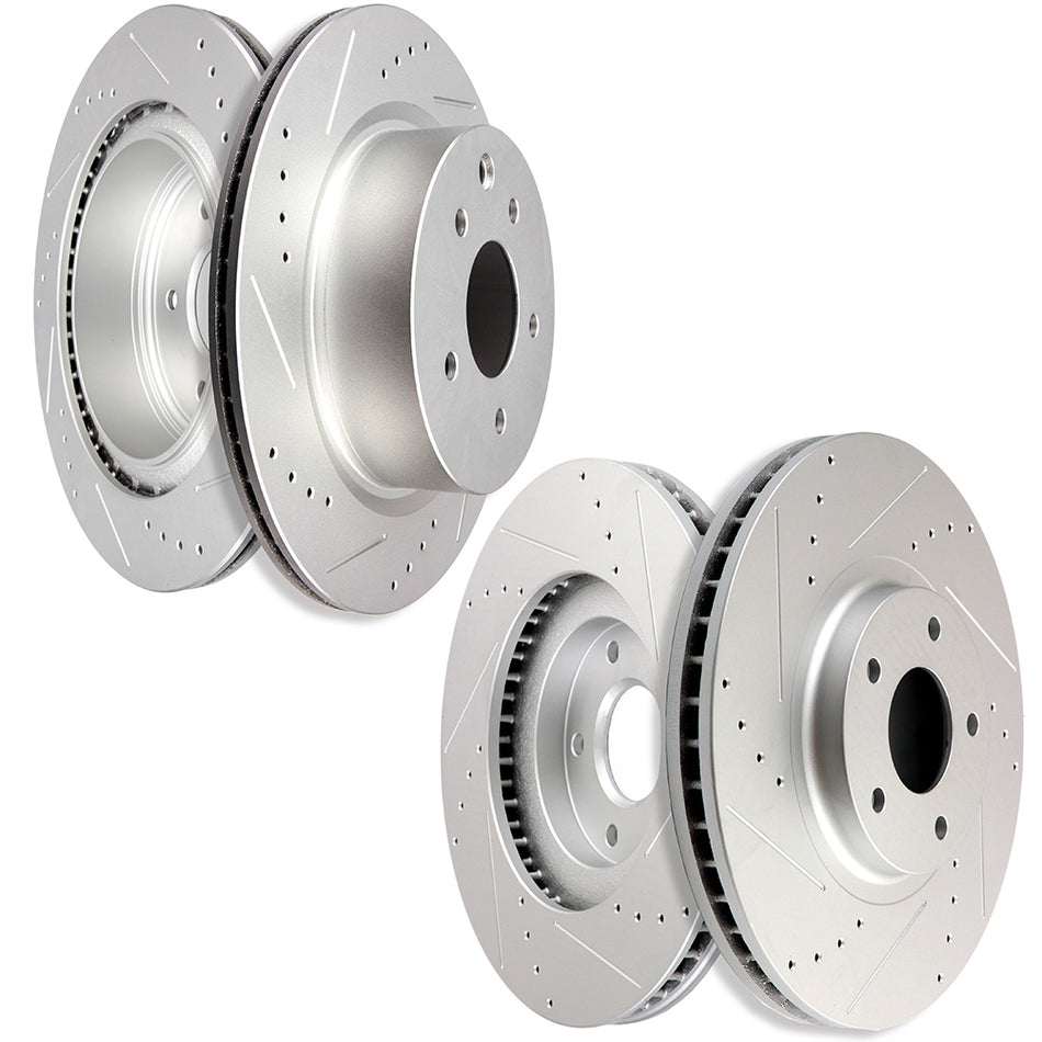 Brake Rotors For 05-07/11-14 Nissan Murano 11-13 INFINITI M37 Front & Rear