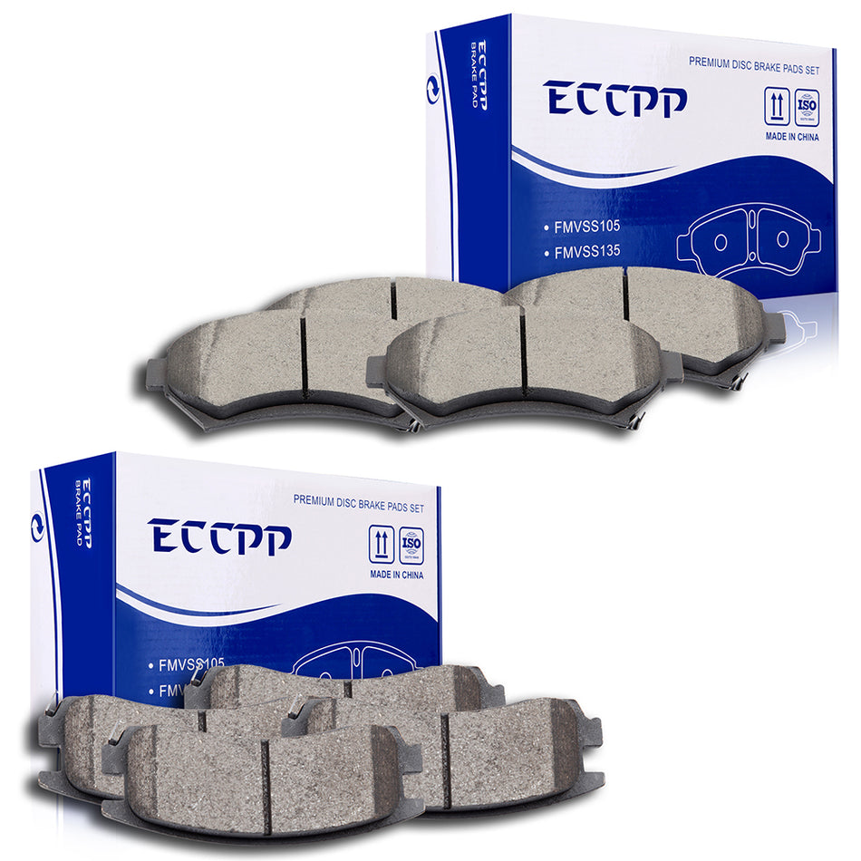 Ceramic Brake Pads 97-05 Buick Century 00-05 Chevrolet Impala Front Rear