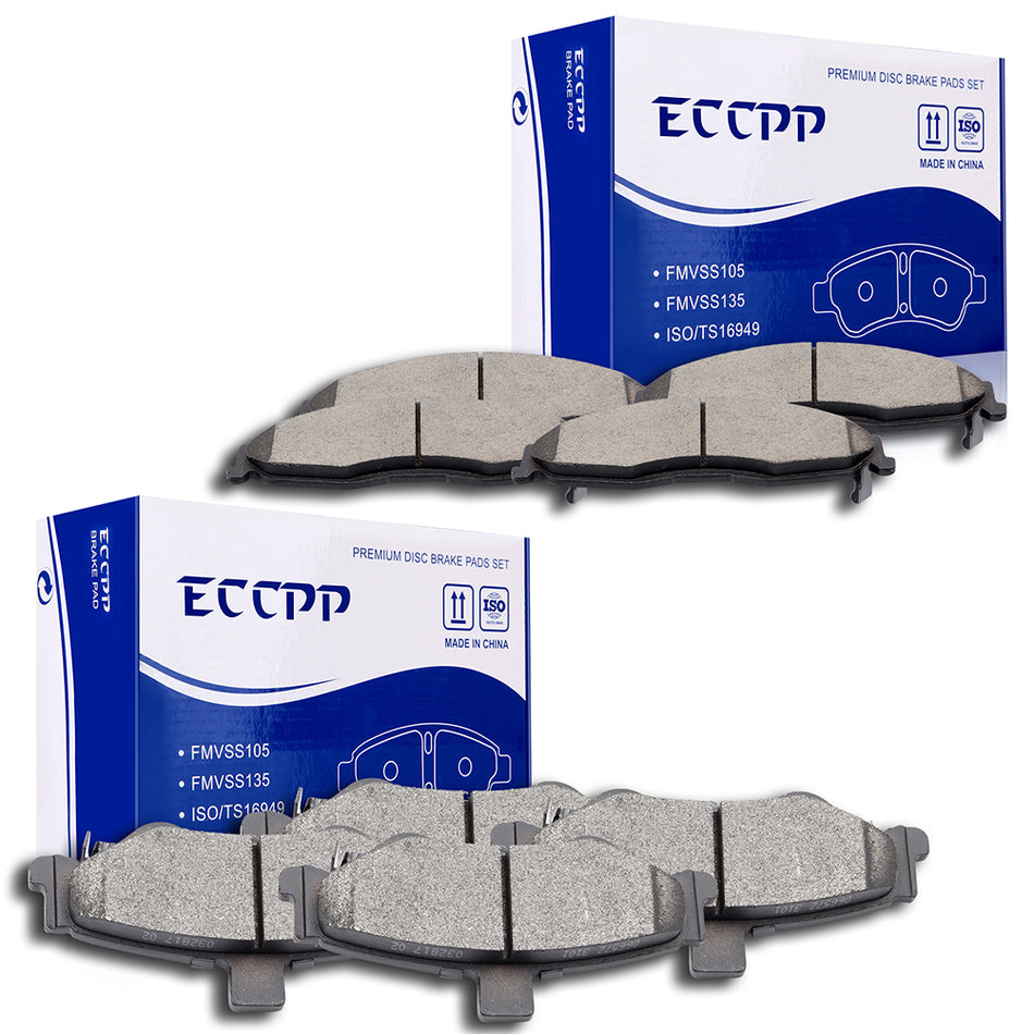 Ceramic Brake Pads 98-02 Chevrolet Camaro 98-02 Pontiac Firebird Front And Rear 8Pieces