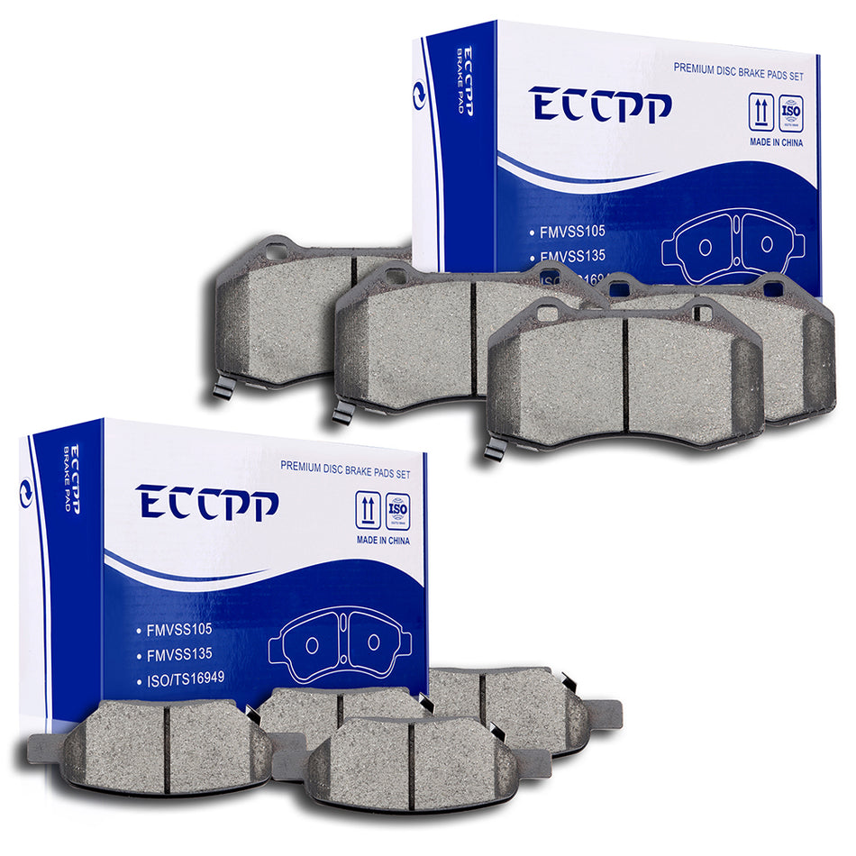 Front Rear Ceramic Brake Pads For 07 Chevrolet Cobalt 09-10 Chevrolet HHR