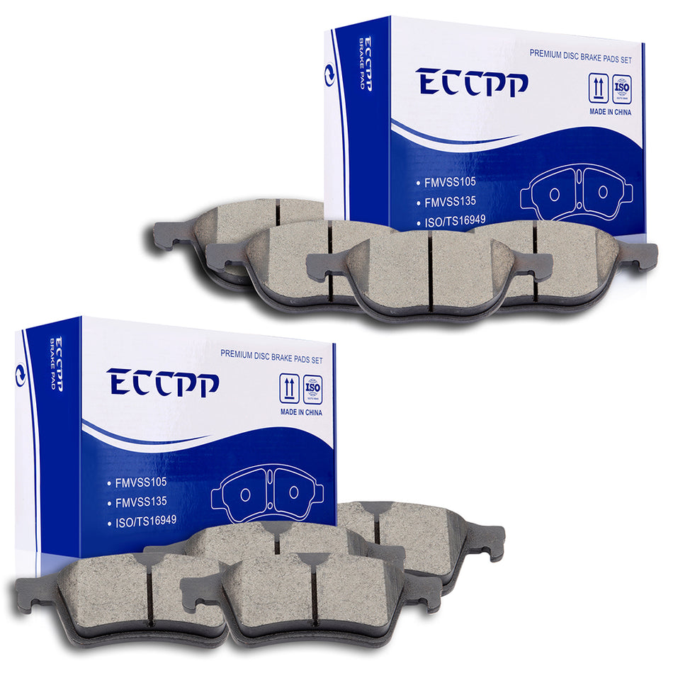 Ceramic Brake Pads 12-15 Ford Focus 06-13 Mazda 3 Front Rear