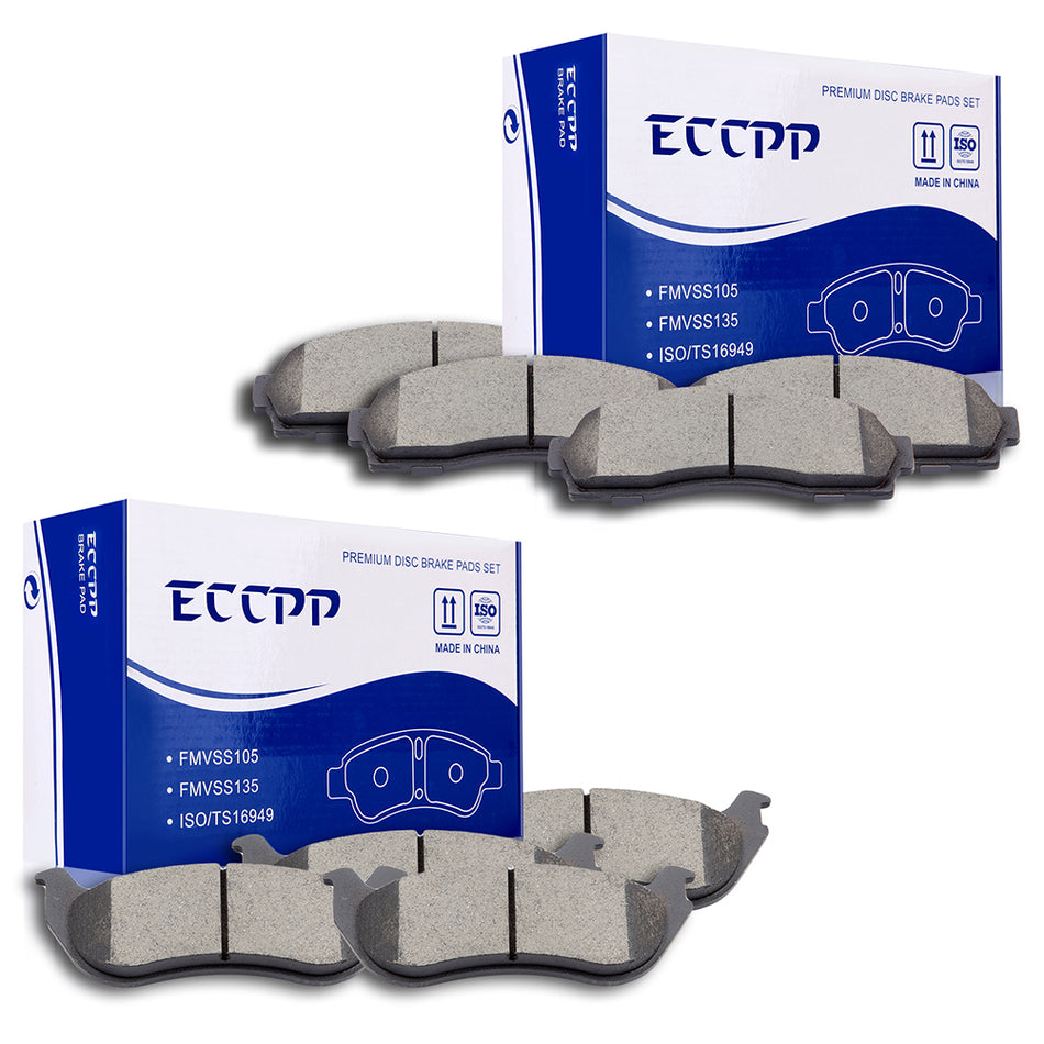 Ceramic Brake Pads 02-05 Ford Explorer Mercury Mountaineer Front Rear