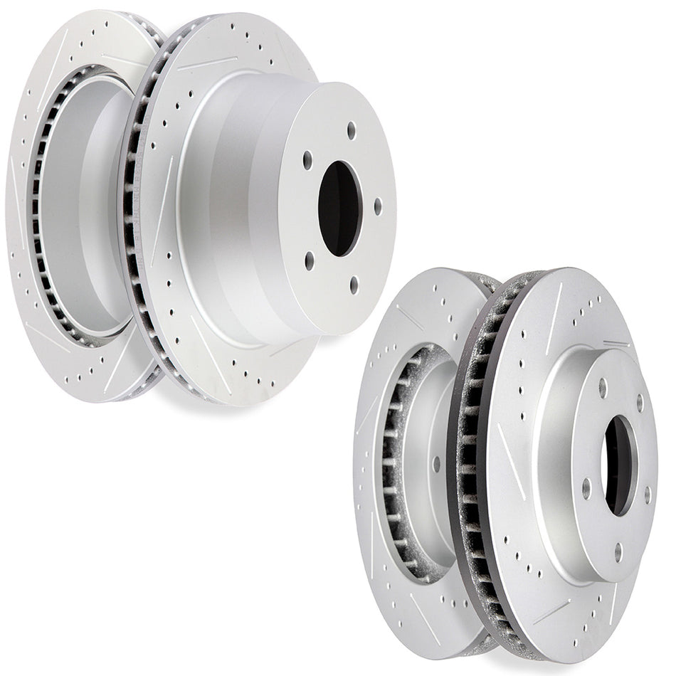 Brake Disc Rotors For 98-05 Chevrolet Blazer 98-04 Chevrolet S10 Front Rear 5 Lugs 4 Pcs