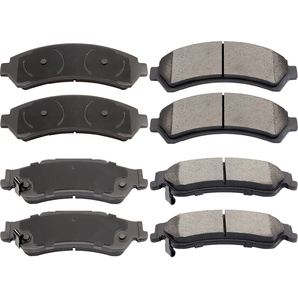 Front Rear Ceramic Brake Pads For 98-05 Chevrolet Blazer 97-05 GMC Jimmy