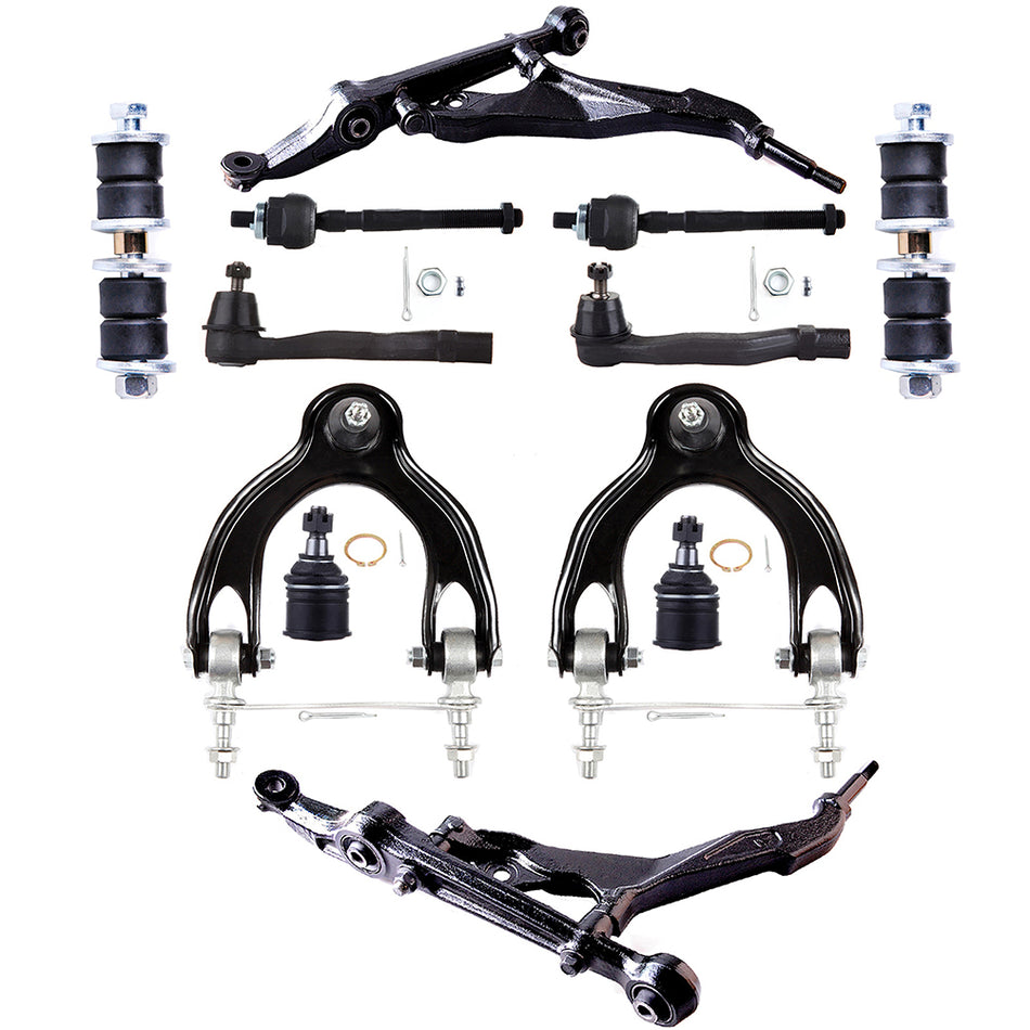 12 Front Complete Suspension Tie Rod Kit For 1994-2001 Acura 92-97 Honda Civic
