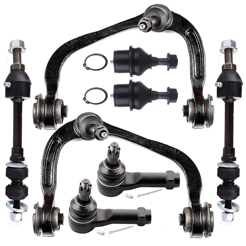 8pcs Control Arm Tie Rod Sway Bar Suspension Kit For 2005-08 Ford F-150 4x4 4WD