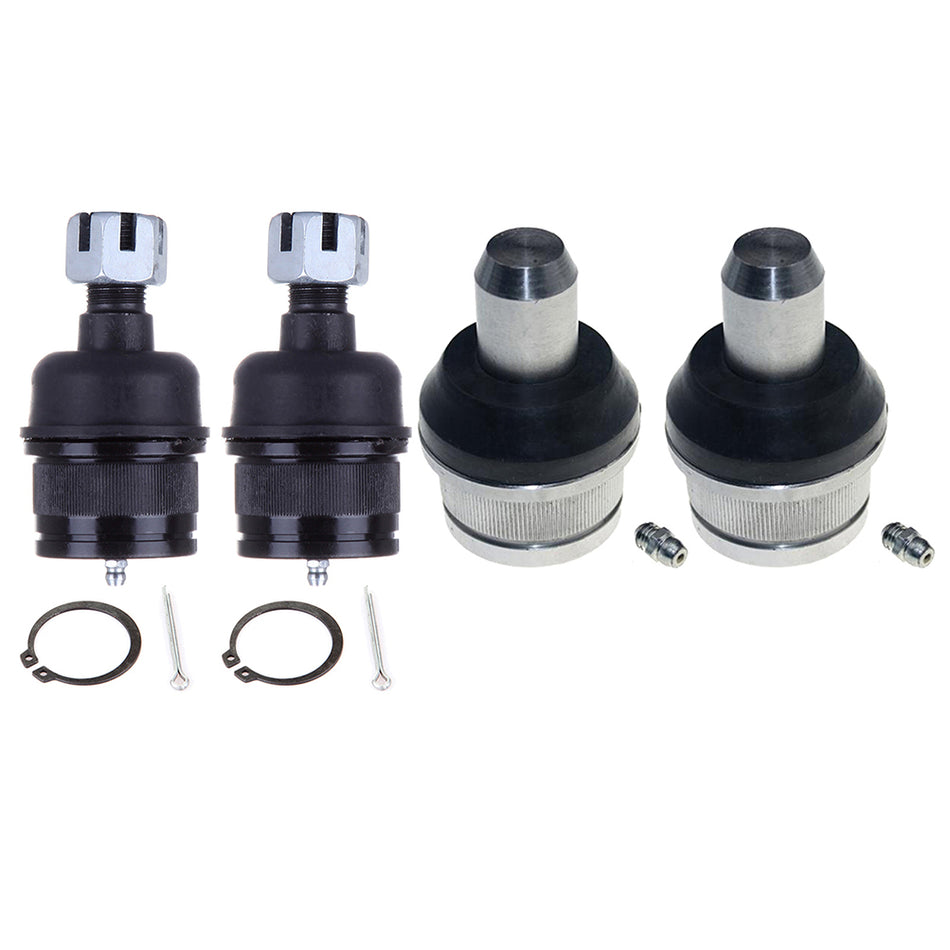 4pcs Front Upper Lower Ball Joints Kit Fits 1999-2012 Ford F-250 350 Super Duty