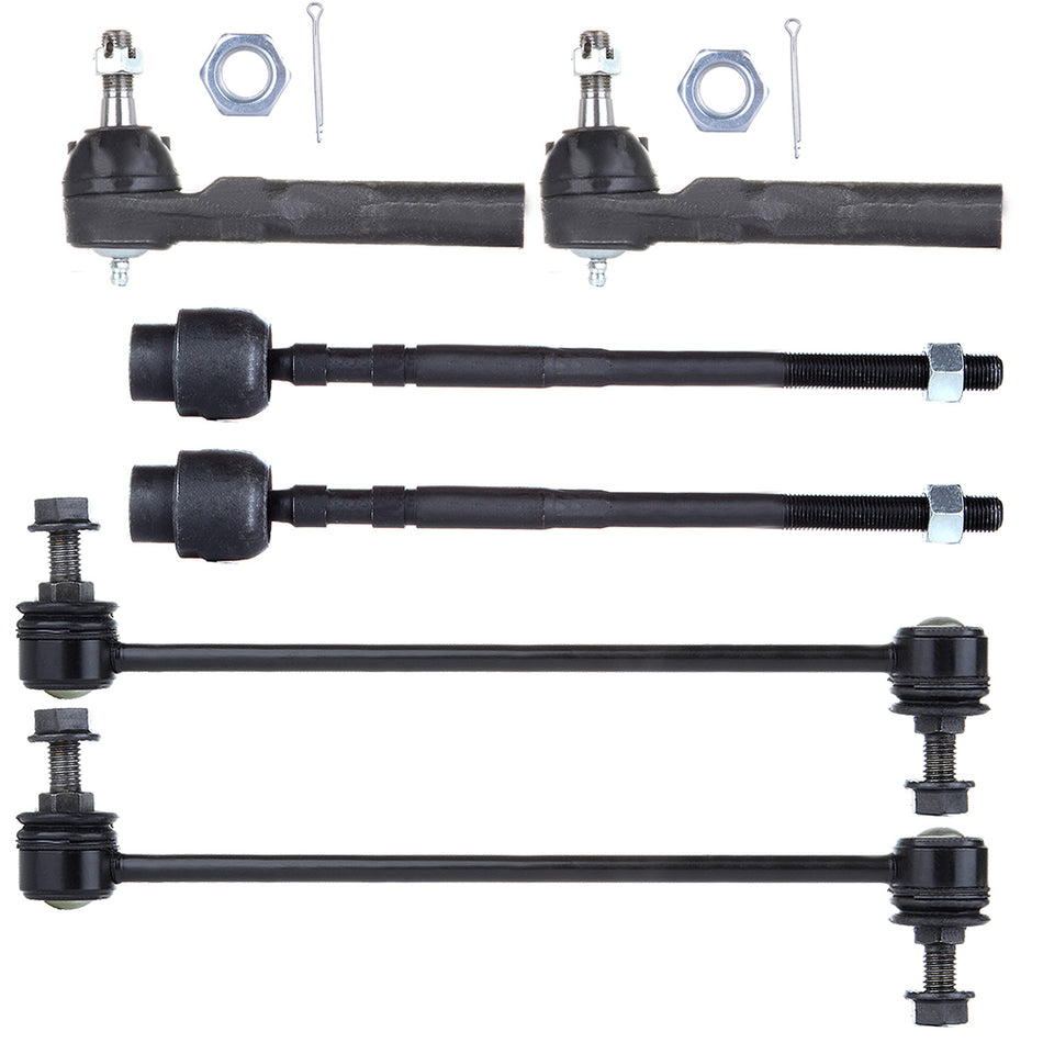 Inner Outer Tie Rod Ends Sway Bar 04-12 Chevrolet Malibu 07-08 Saturn Aura