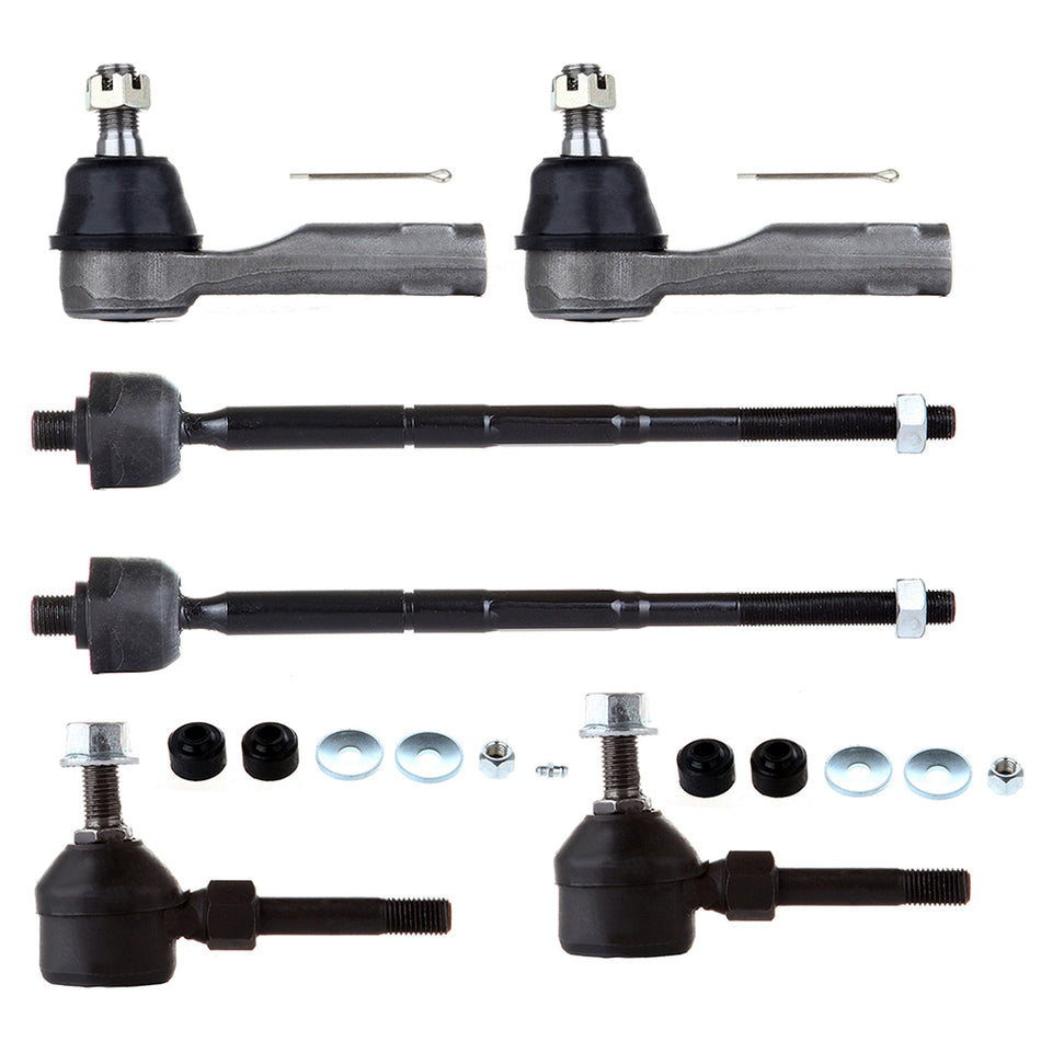 Front Sway Bar Inner Outer Tie Rod End For 95-98 Nissan 200SX 95-06 Nissan Sentra