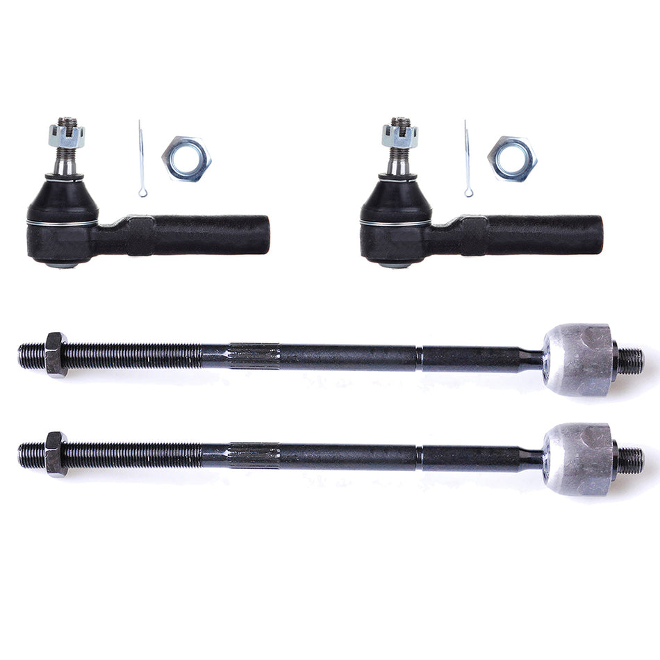 Front Inner Outer Tie Rod Suspension For 00-05 Dodge Neon 00-01 Plymouth Neon