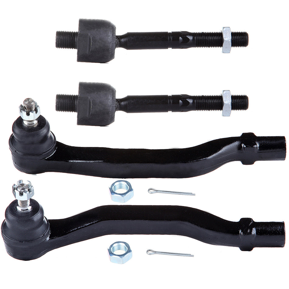 Front Inner Outer Tie Rod End Links and For 01-03 Acura CL 99-03 Acura TL