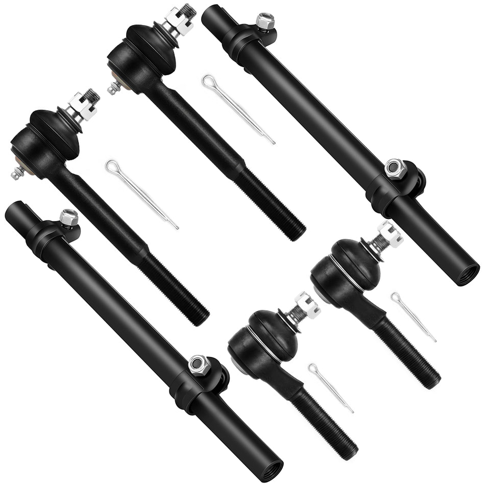 Front Tie Rods Sleeves Kit For 95-02 Ford Crown Victoria Lincoln Town Car 6 Pcs