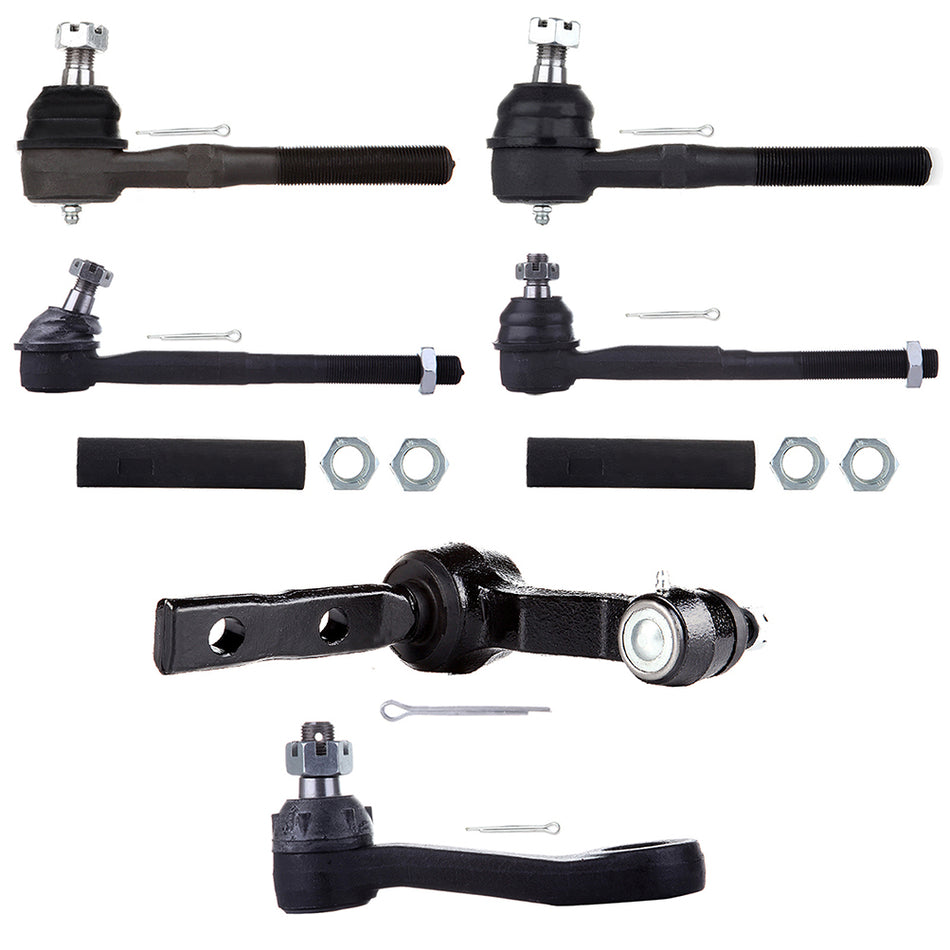 8pcs Front Tie Rod Ends Pitman Idler Arm For Ford F-150 Heritage Expedition