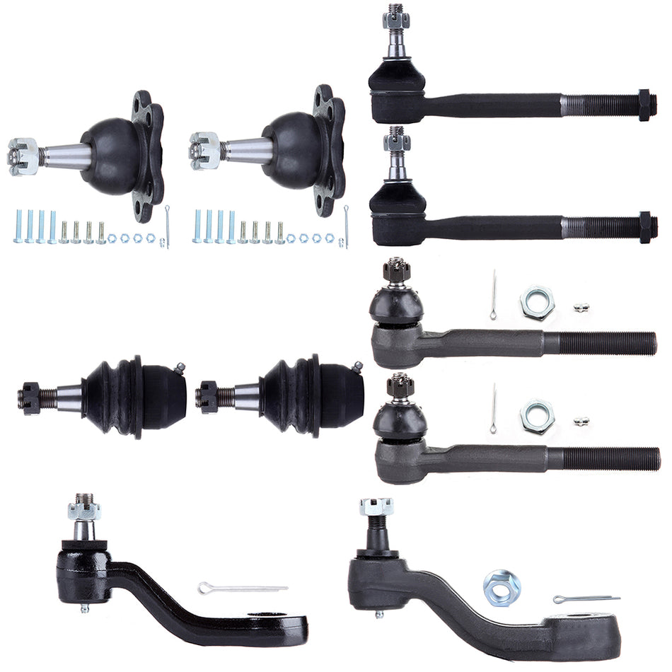 Ball Joints Tie Rods Pitman Idler Arm For 99-00 Cadillac Escalade 96-99 Chevrolet K1500