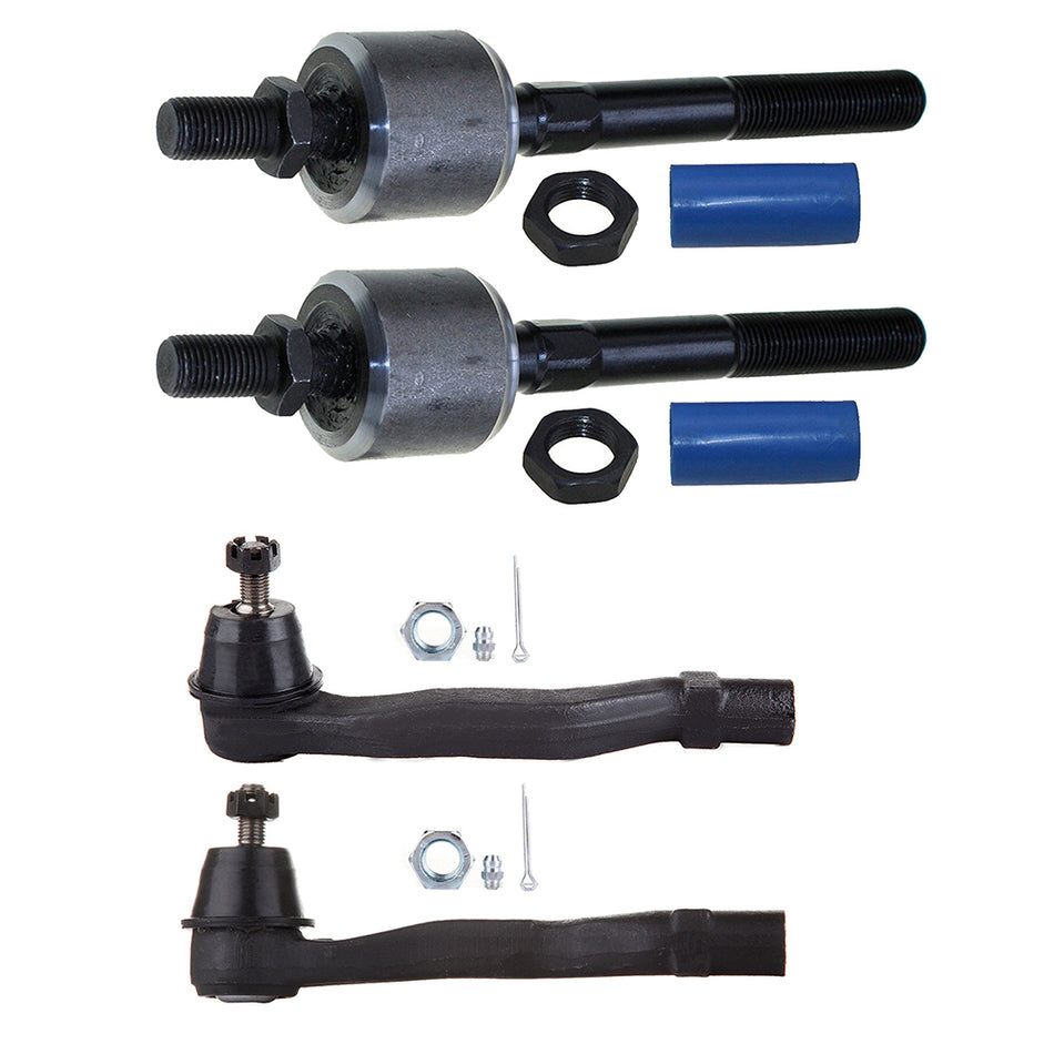 Front Inner Outer Tie Rod End Kit For 88-91 Honda Civic Honda CRX