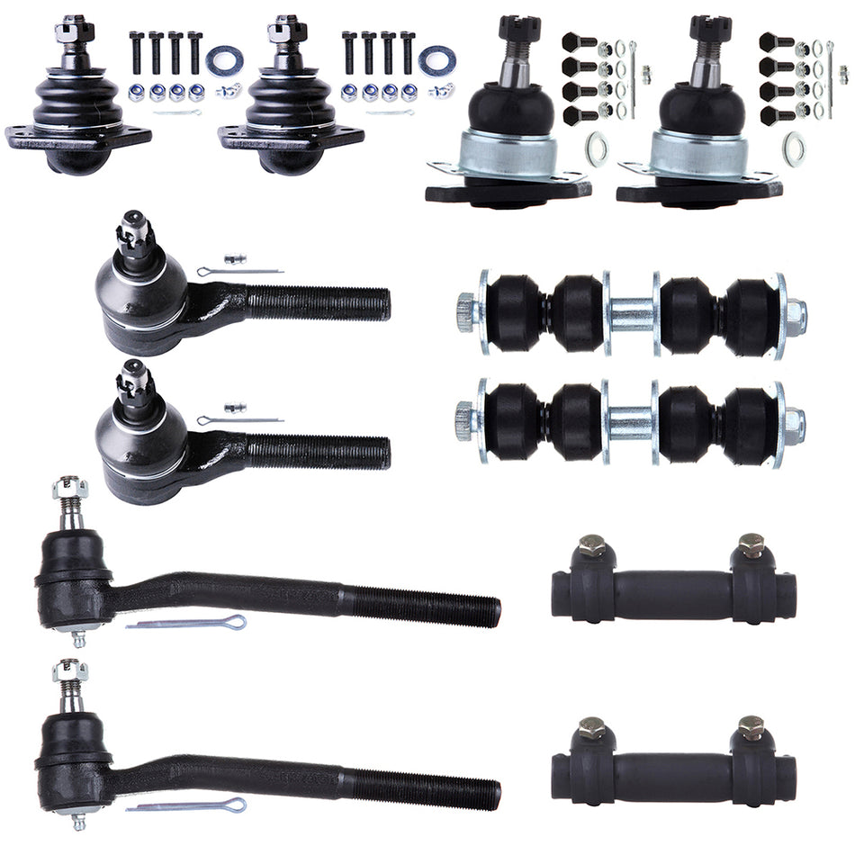 Front Ball Joints Tie Rods For 99-05 Chevrolet Blazer 99-04 Chevrolet S10