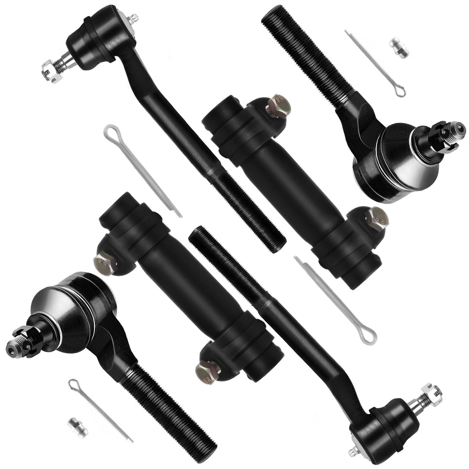 Front Inner Outer Tie Rod Ends For 95-05 Chevrolet Blazer 91 GMC Syclone