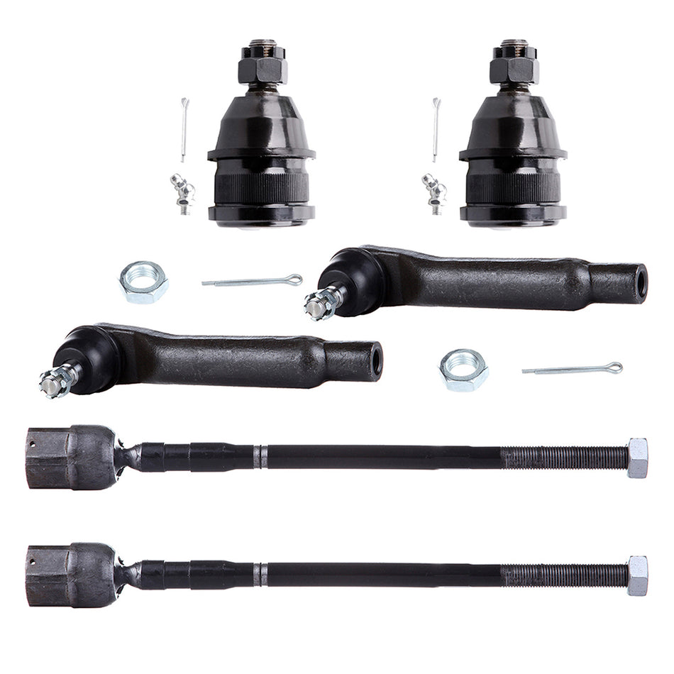 Front Lower Ball Joints Inner Outer Tie Rod Ends For 89-1997 Ford Thunderbird