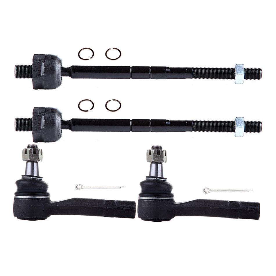 Inner Outer Tie Rod End Links For 95-01 Ford Explorer 98-01 Ford Ranger