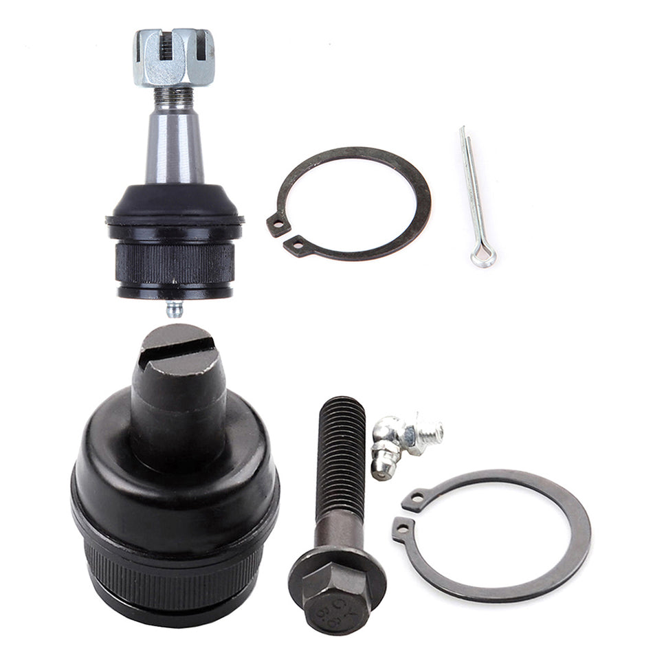 2PCS Front Upper + Lower Ball Joints Suspension Kit For 2003 2004 Ford E-150
