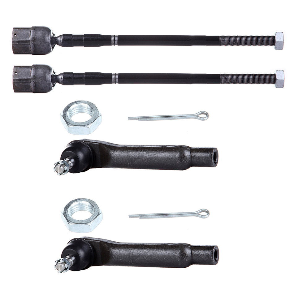 Front Tie Rod End Link 4Pcs For 89-97 Mercury Cougar Ford Thunderbird
