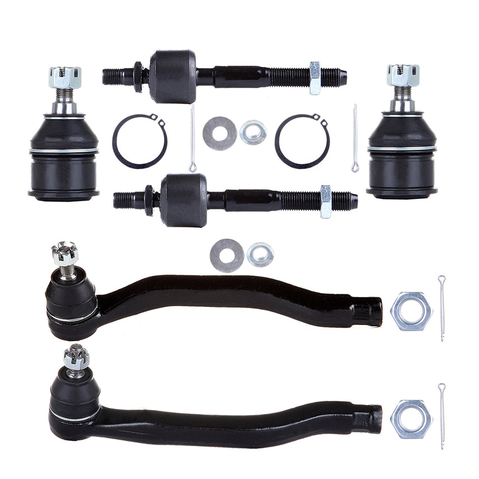 Front Lower Ball Joints Steering Tie Rod End For 1990 91 92 1993 Honda Accord