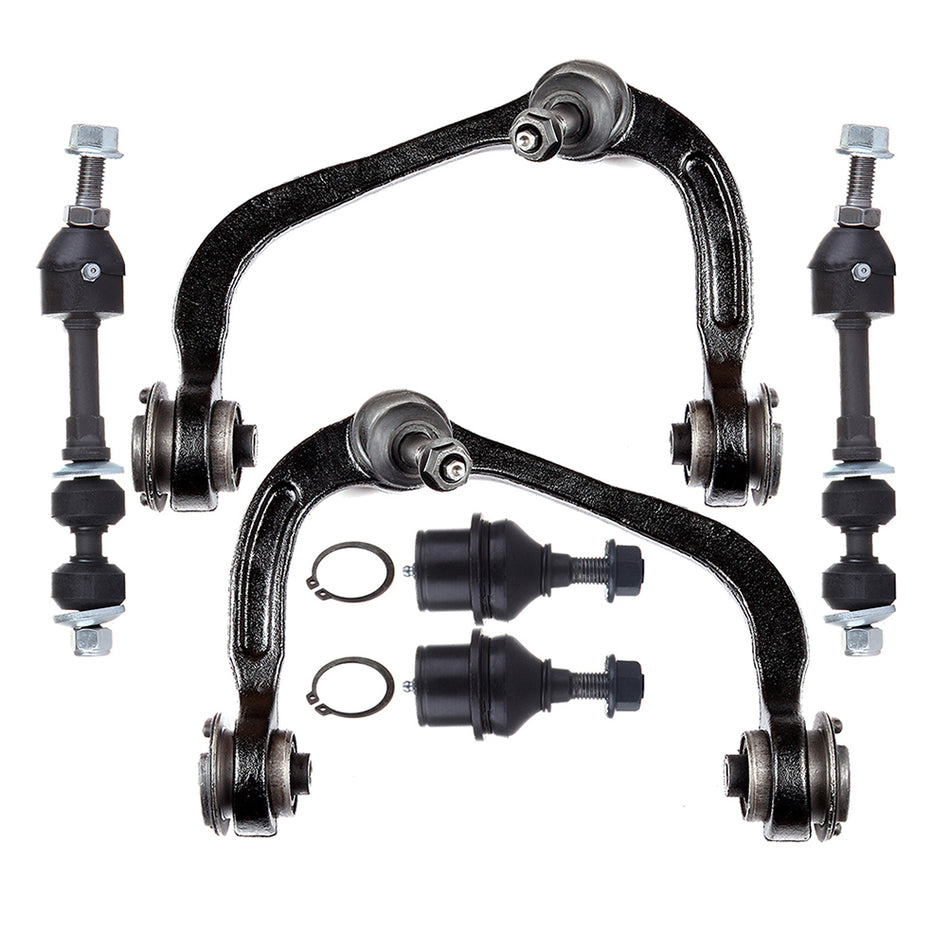 Front Upper Control Arms Ball Joints Sway Bars For 05-08 Ford F150 06-08 Lincoln Mark LT