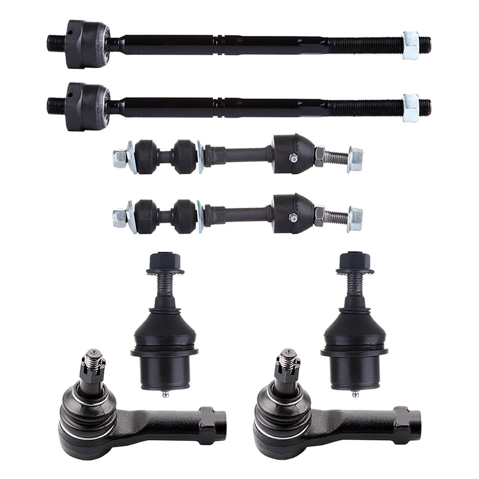 8pcs Front Tie Rod Ends Ball Joints Sway Bars For Ford F-150 XL XLT 2005-2008