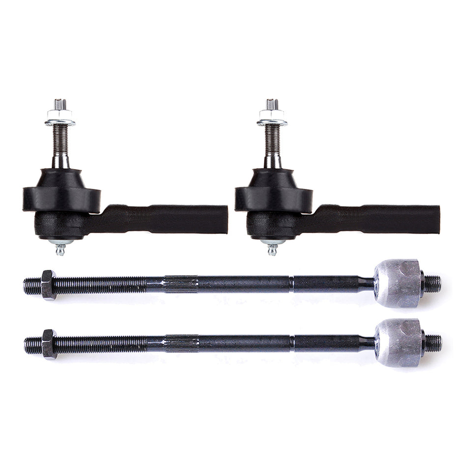 4pcs Front Inner & Outer Tie Rod Ends For 2001-2004 Dodge Caravan Grand Chrysler