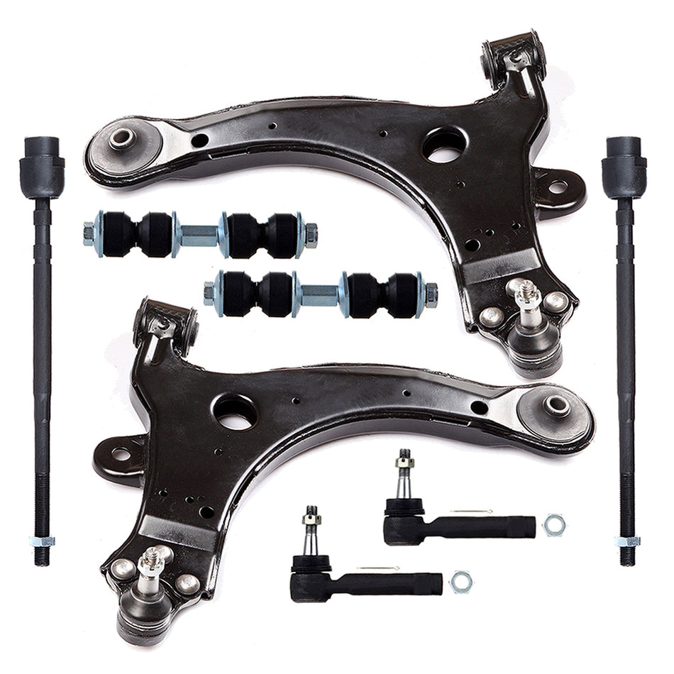 Fits Chevy Impala & Pontiac Grand Prix 8x Front Lower Control Arms Tie Rods Kit