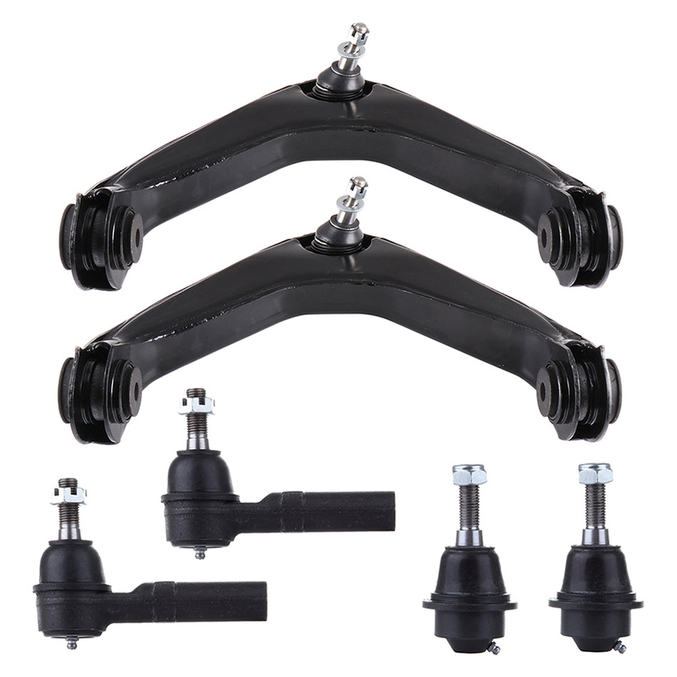 Front Control Arms Tie Rod Ends For 02-06 Chevrolet Avalanche 2500 03-09 Hummer H2