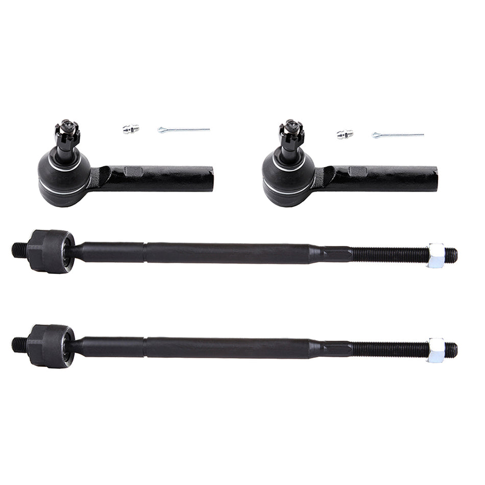 2004-2008 Chrysler Pacifica Front Tie Rod Ends Part Kit 4Pcs Inner & Outer