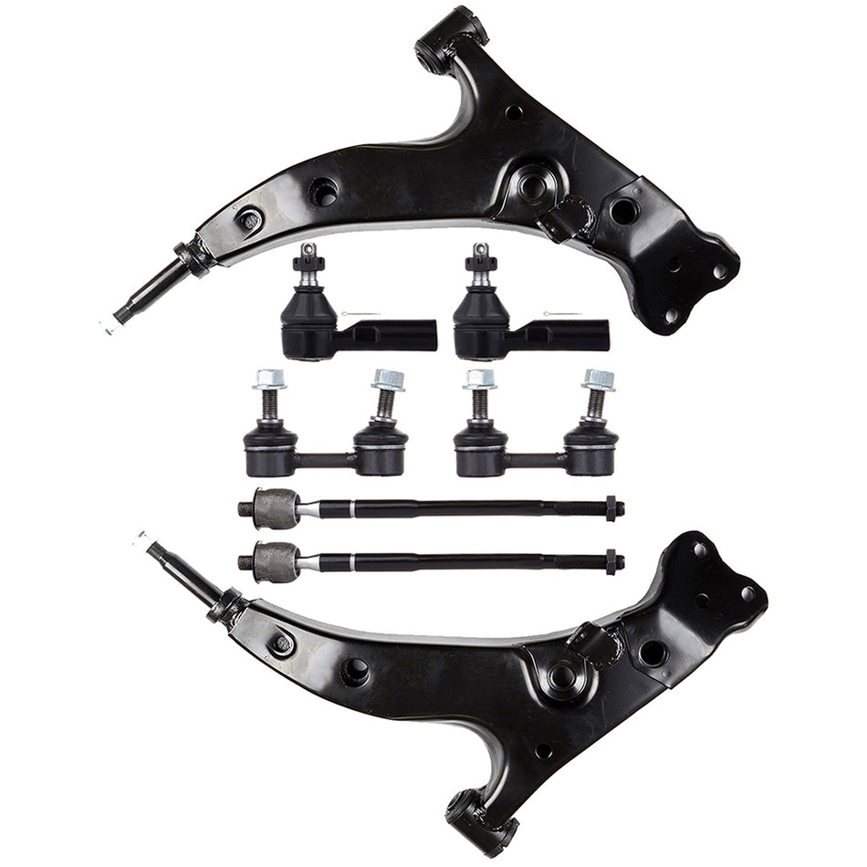 1993-1995 Toyota Corolla Front Lower Control Arms Sway Bar Link Tie Rods Ends