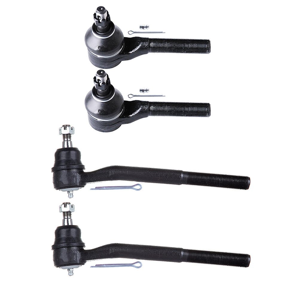 Front Inner Outer Tie Rod Link For 95-05 Chevrolet Blazer 91 GMC Syclone