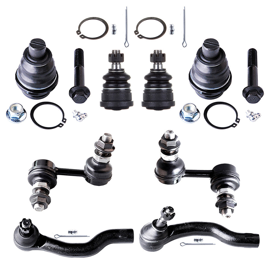 8Tie Rod Sway Bar Suspension Kit for 2005-12 Nissan Pathfinder 4.0L 5.6L