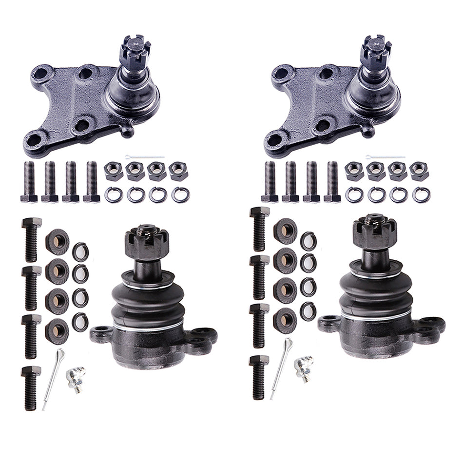 Front Lower Upper Control Arm Ball Joint Set For 94-95 Honda Passport 89-94 Isuzu Amigo