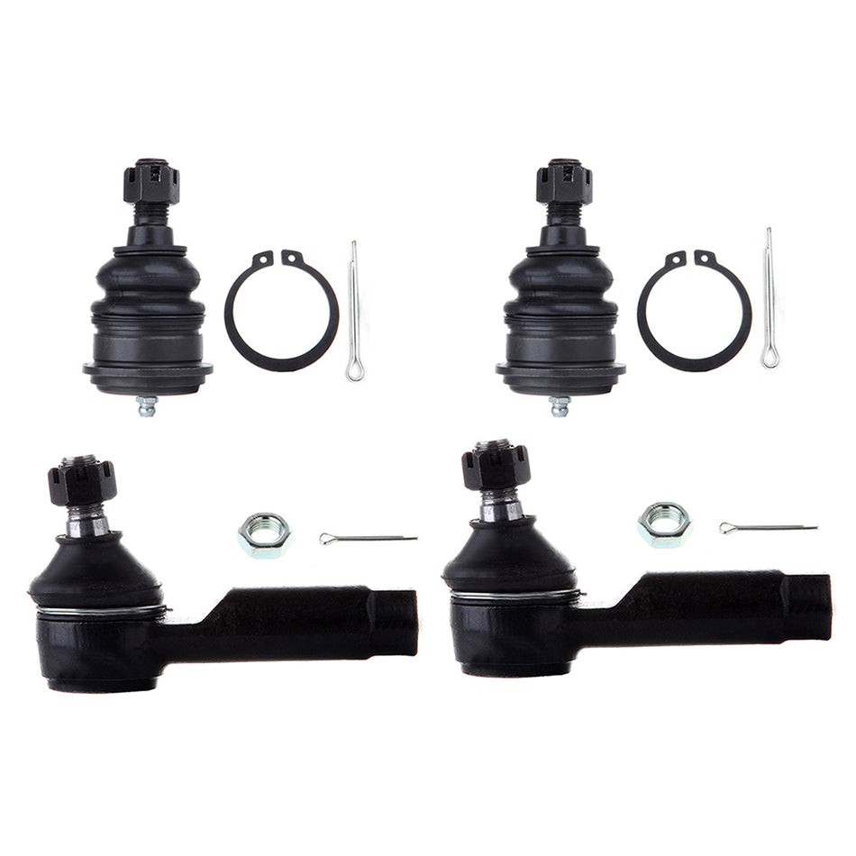 Fits 1995-1999 Nissan Maxima 4pcs Front Outer Tie Rod Ends Lower Ball Joints Kit