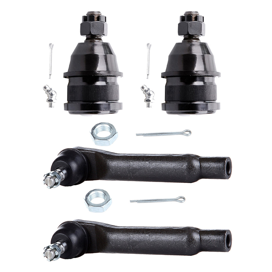 4pc Front Ball Joint Tie Rod End Kit For Ford Thunderbird & Mercury Cougar