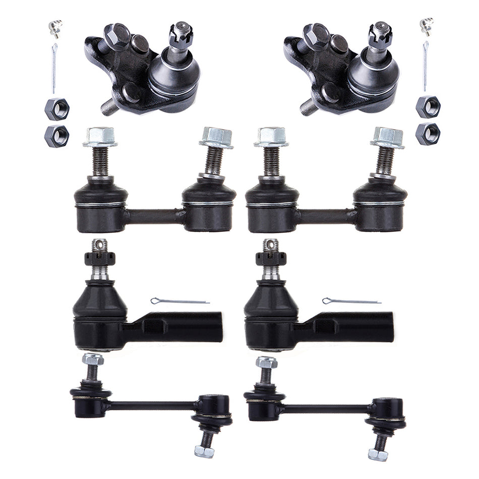1994-1999 Toyota Celica Sway Bar Link Tie Rod End Ball joint Set 8Pcs