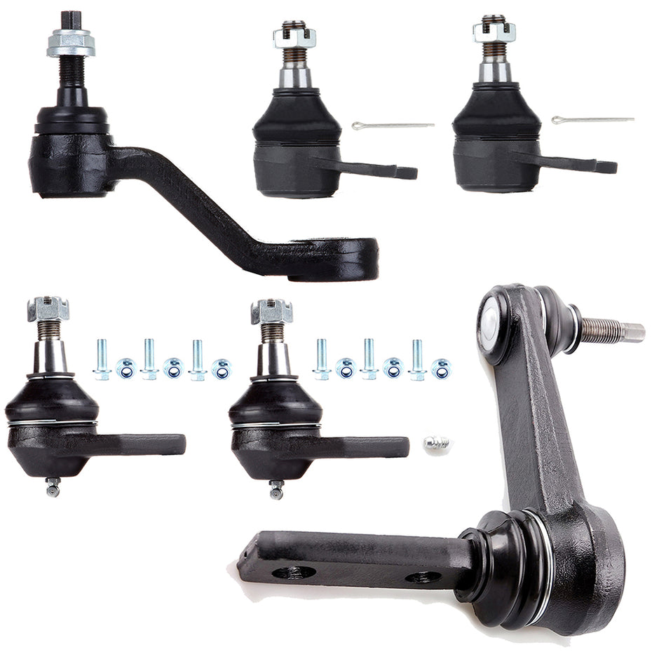 Front Ball Joints Pitman Arm Idler Arm Suspension Kit For 2000-02 Dodge Ram 1500
